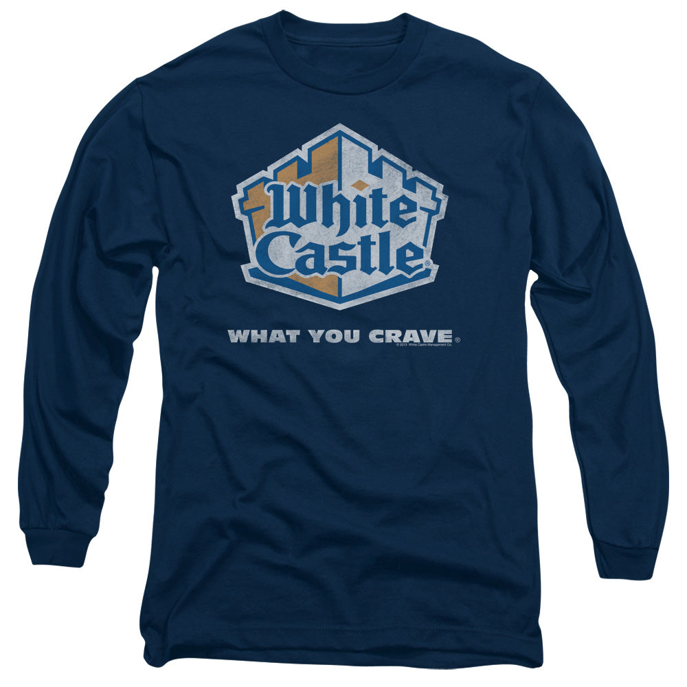 White Castle What You Crave Distressed Logo Long Sleeve T-Shirt