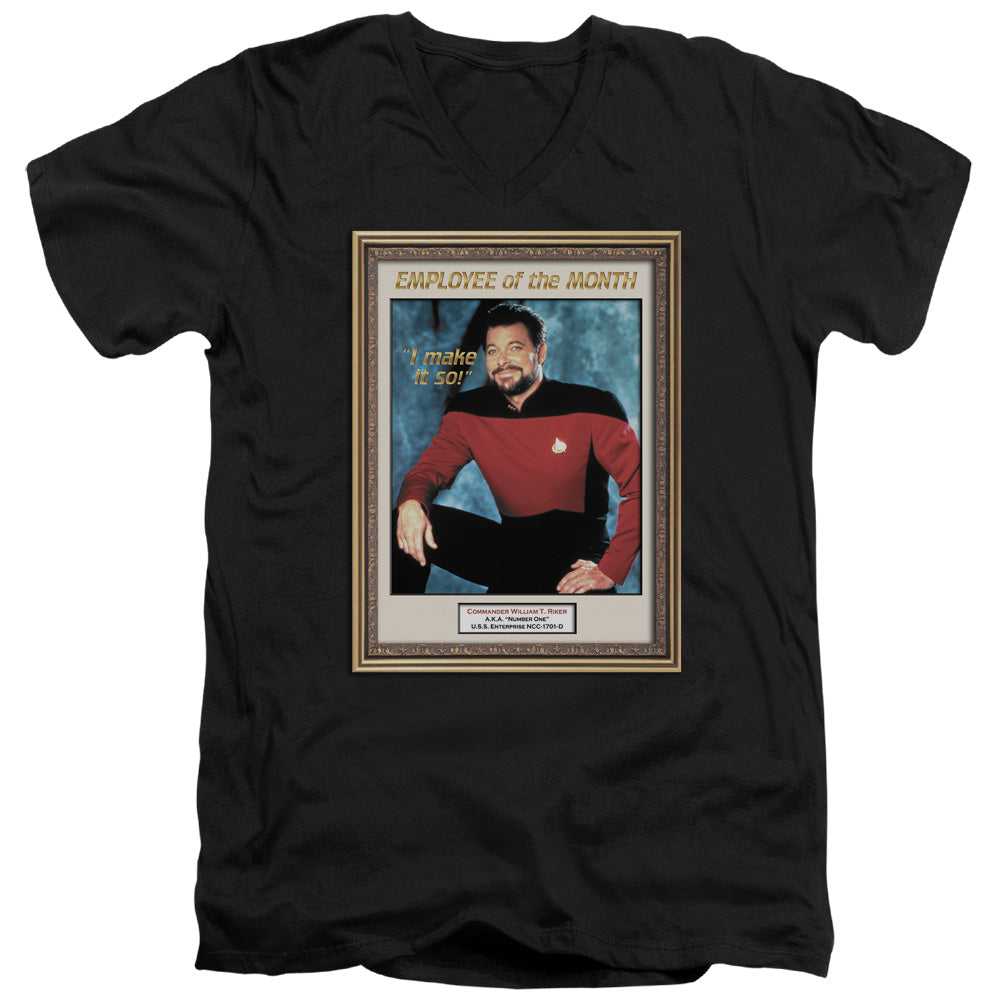 Star Trek Riker Employee of the Month V-Neck T-Shirt
