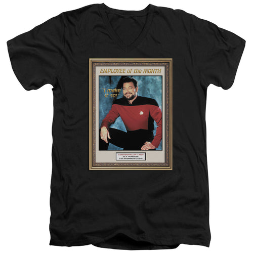 Star Trek Riker Employee of the Month V-Neck T-Shirt