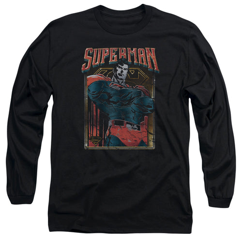 Superman Head Bang Long Sleeve T-Shirt