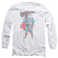 Superman Vintage Ink Splatter Long Sleeve T-Shirt