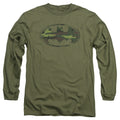 Batman Distressed Camo Shield Long Sleeve T-Shirt