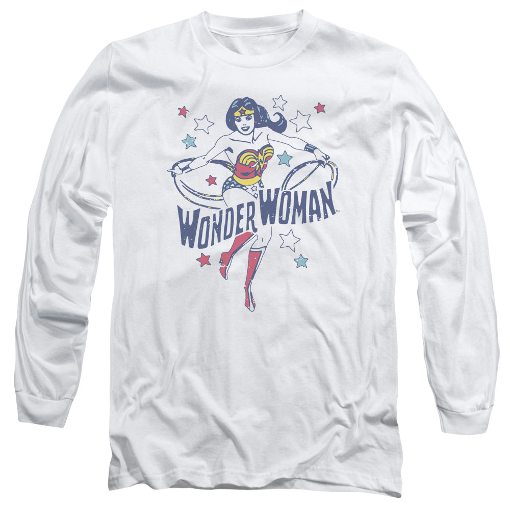 Wonder Woman Wonder Stars White Long Sleeve T-Shirt