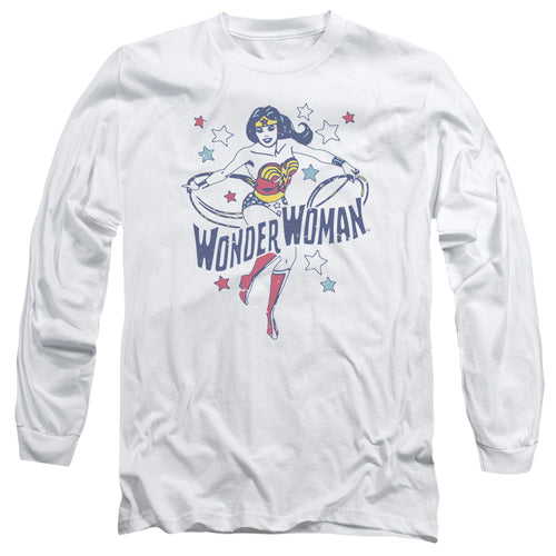 Wonder Woman Wonder Stars White Long Sleeve T-Shirt
