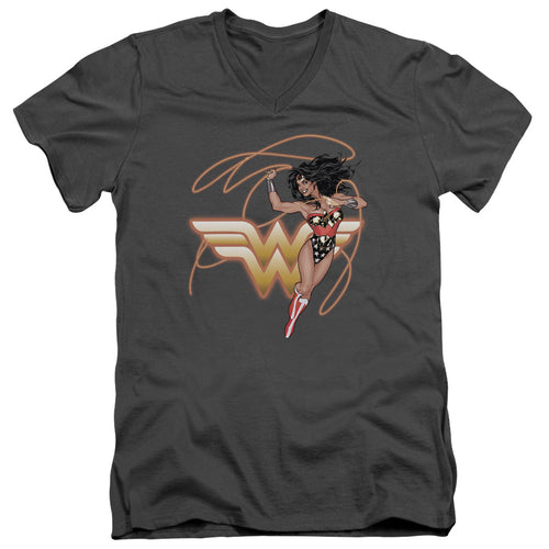 Wonder Woman Glowing Lasso V-Neck T-Shirt