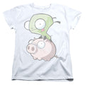 Invader Zim Gir And Pig Womens T-Shirt