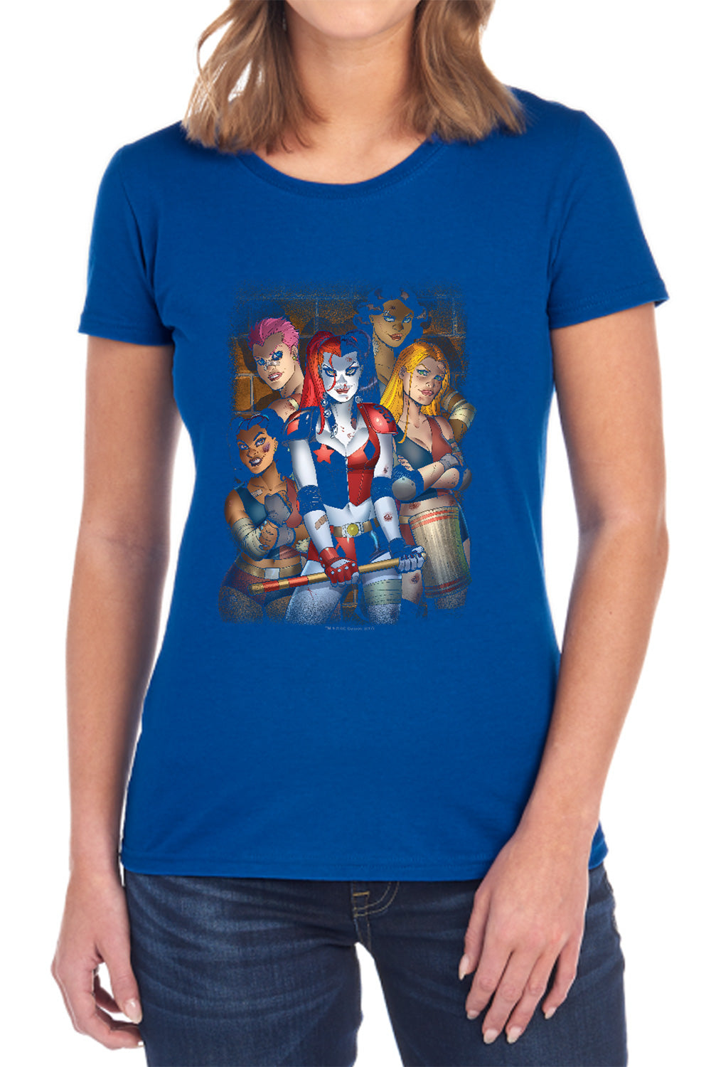Batman Bad Girls Womens T-Shirt