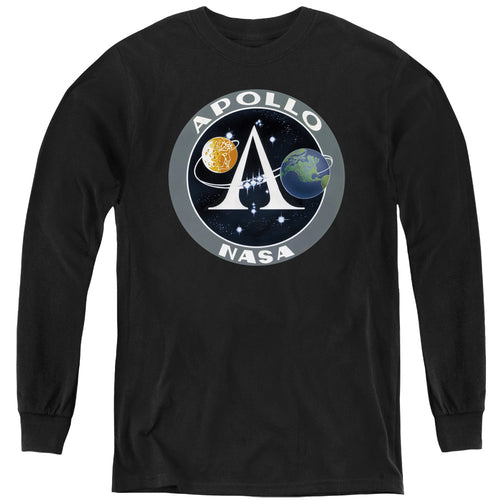 NASA Apollo Space Program Patch Youth Long Sleeve T-Shirt