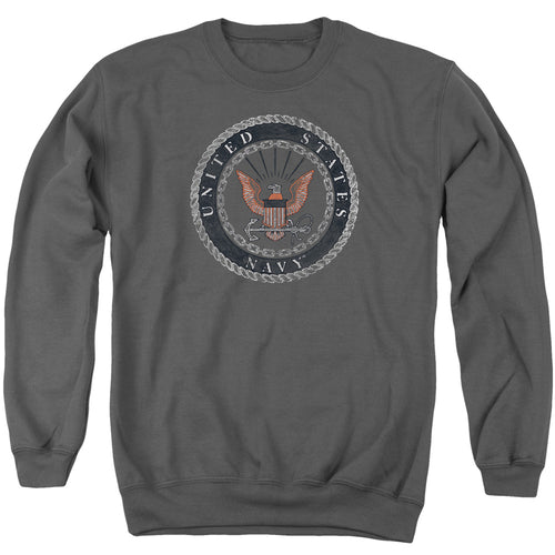 U.S. Navy Rough Emblem Crewneck Sweatshirt