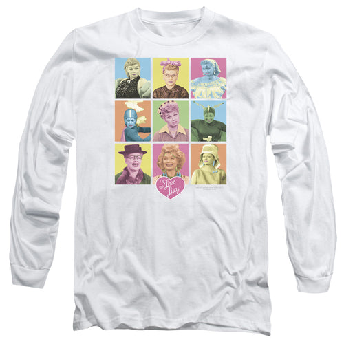 I Love Lucy So Many Faces Long Sleeve T-Shirt