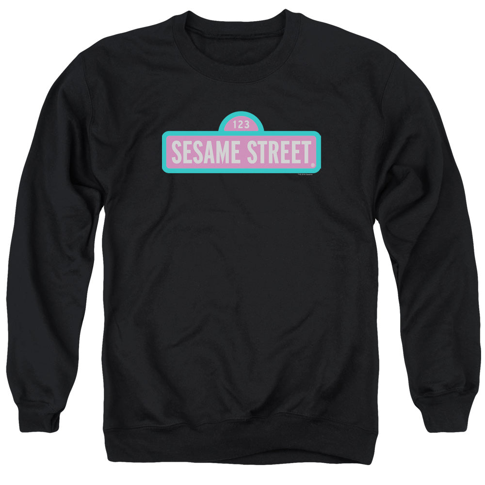 Sesame Street Pink Logo Crewneck Sweatshirt