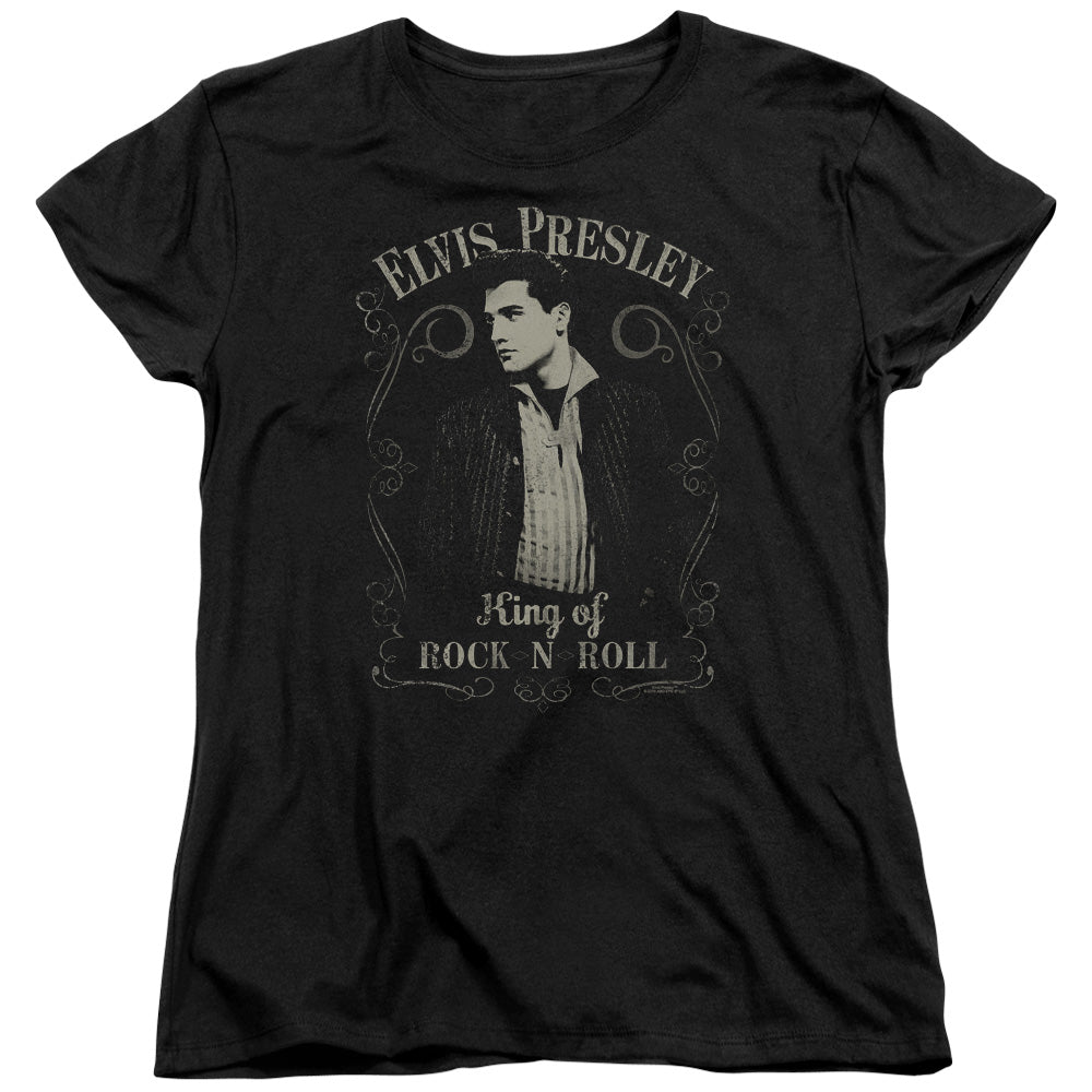 Elvis Presley Rock Legend Womens T-Shirt