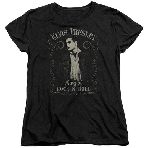 Elvis Presley Rock Legend Womens T-Shirt