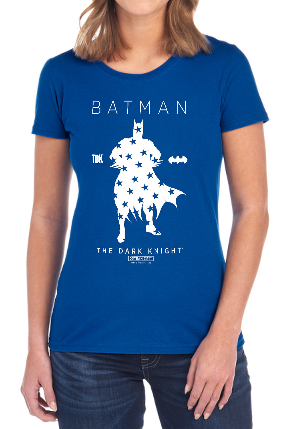 Batman Star Silhouette Womens T-Shirt