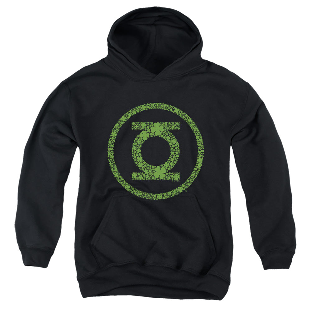 Green Lantern St. Patrick'S Day Shamrock Logo Youth Hoodie