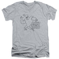 Johnny Bravo Jb Line Art V-Neck T-Shirt