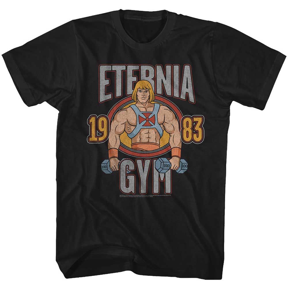 He-Man Gym Masters of the Universe t-shirt in black