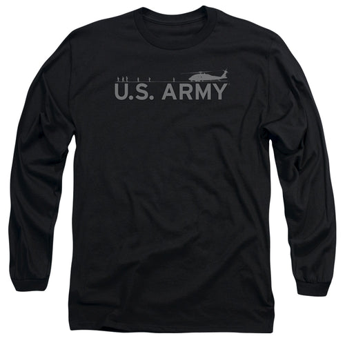 US Army Helicopter Skyline Long Sleeve T-Shirt