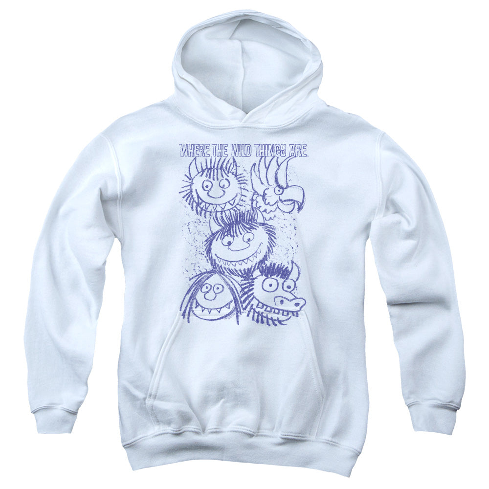 Where the Wild Things Are Wild Things Sketch Youth Hoodie
