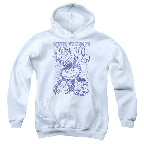 Where the Wild Things Are Wild Things Sketch Youth Hoodie
