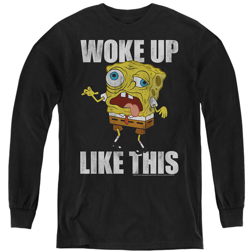 Spongebob Squarepants Woke Up Like This Meme Youth Long Sleeve T-Shirt