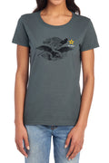 US Army Eagle and Flag Womens T-Shirt