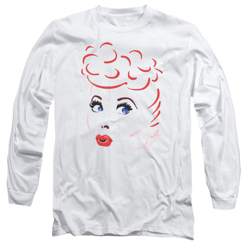 I Love Lucy Lines Face Long Sleeve T-Shirt