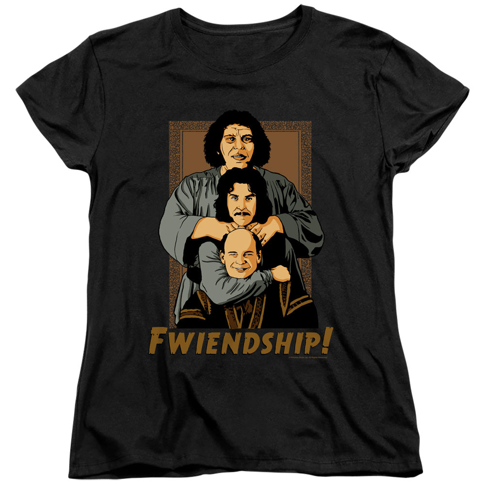 The Princess Bride Fwiendship Black Womens T-Shirt