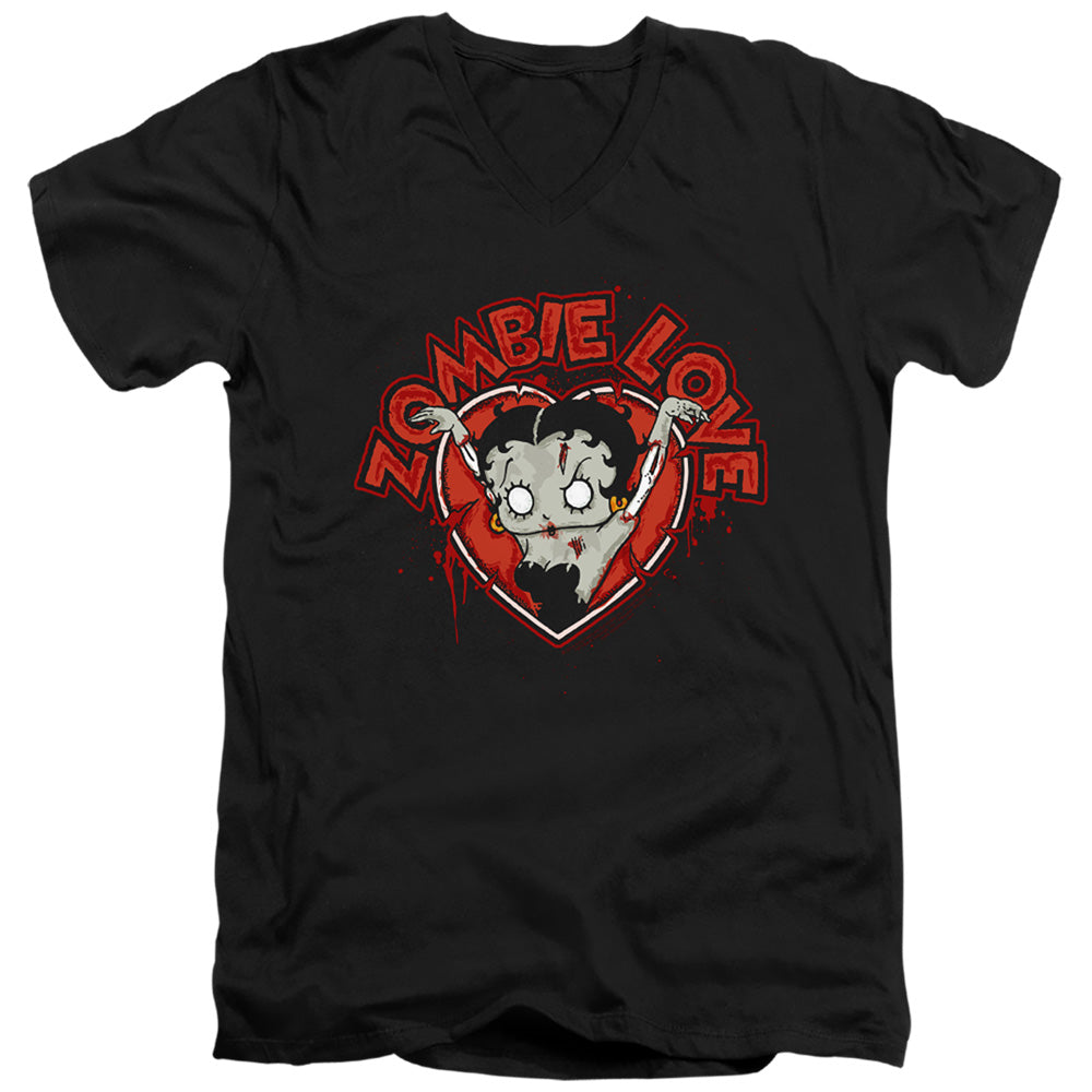Betty Boop Heart You Forever V-Neck T-Shirt