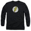 The Flash Flash Logo Distressed Long Sleeve T-Shirt