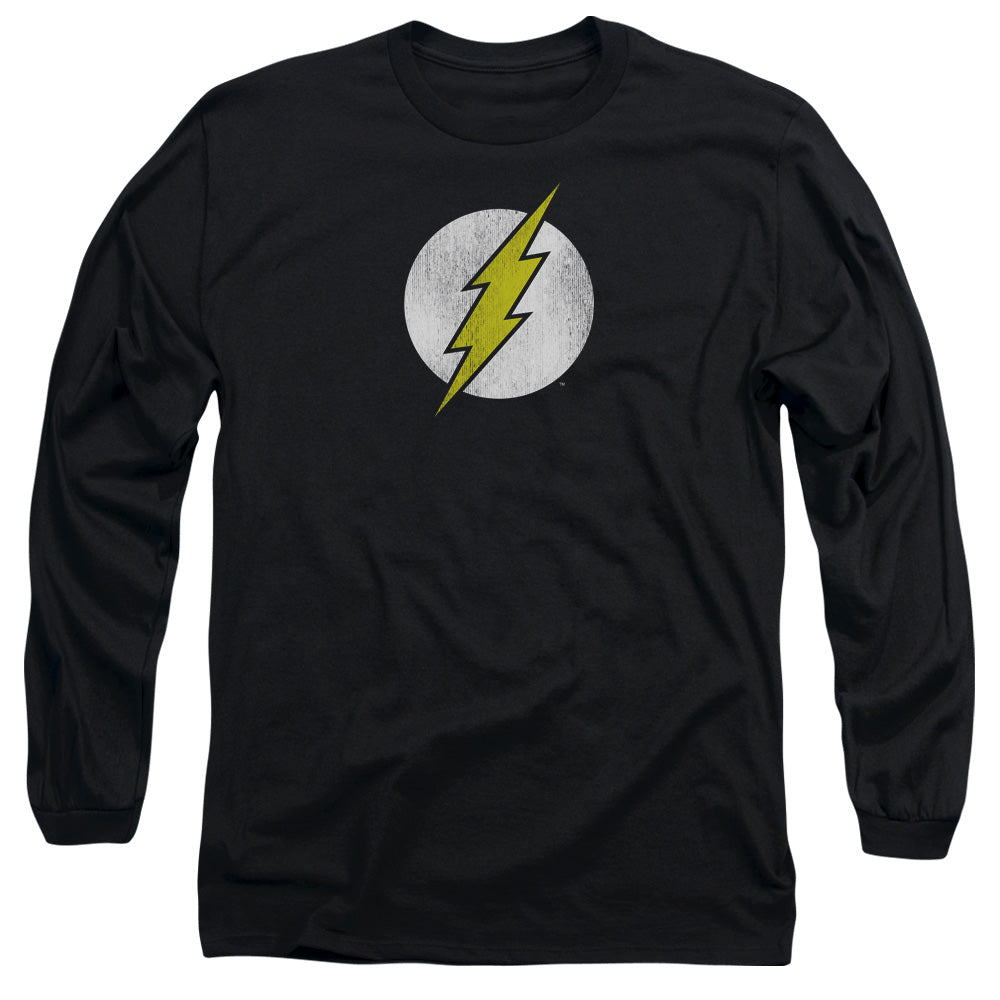 The Flash Flash Logo Distressed Long Sleeve T-Shirt