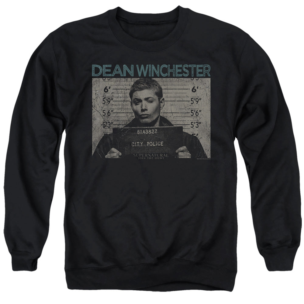 Supernatural Dean Winchester Mug Shot Crewneck Sweatshirt