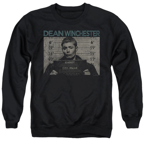 Supernatural Dean Winchester Mug Shot Crewneck Sweatshirt