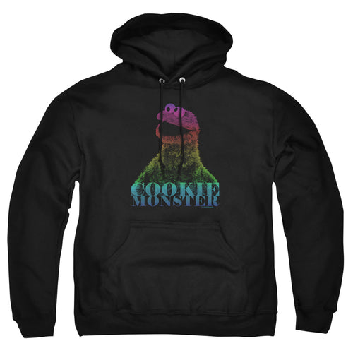 Sesame Street Cookie Monster Halftone Pullover Hoodie