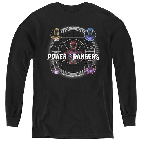 Mighty Morphin Power Rangers: The Movie Greatest Glory Youth Long Sleeve T-Shirt