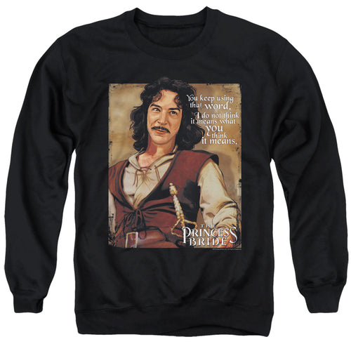 The Princess Bride Word Black Crewneck Sweatshirt