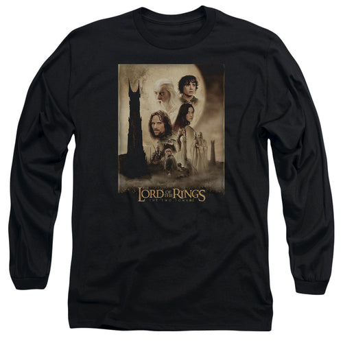 Lord of the Rings Two Towers Poster Long Sleeve T-Shirt