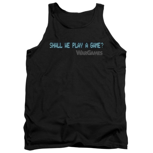WarGames Shall We Play a Game Text Tank Top