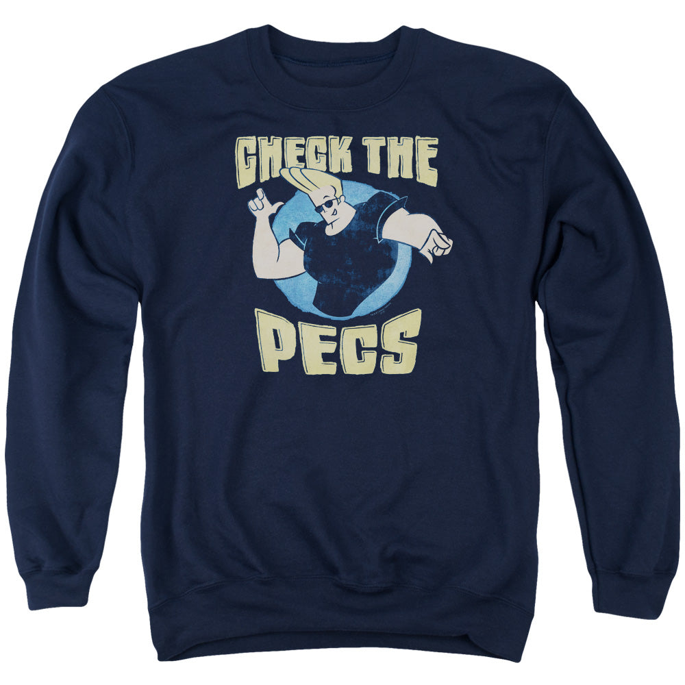 Johnny Bravo Check The Pects Crewneck Sweatshirt