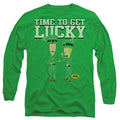 Beavis and Butthead St. Patrick'S Day Getting Lucky Long Sleeve T-Shirt