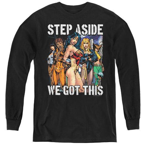 Justice League Heroines Youth Long Sleeve T-Shirt