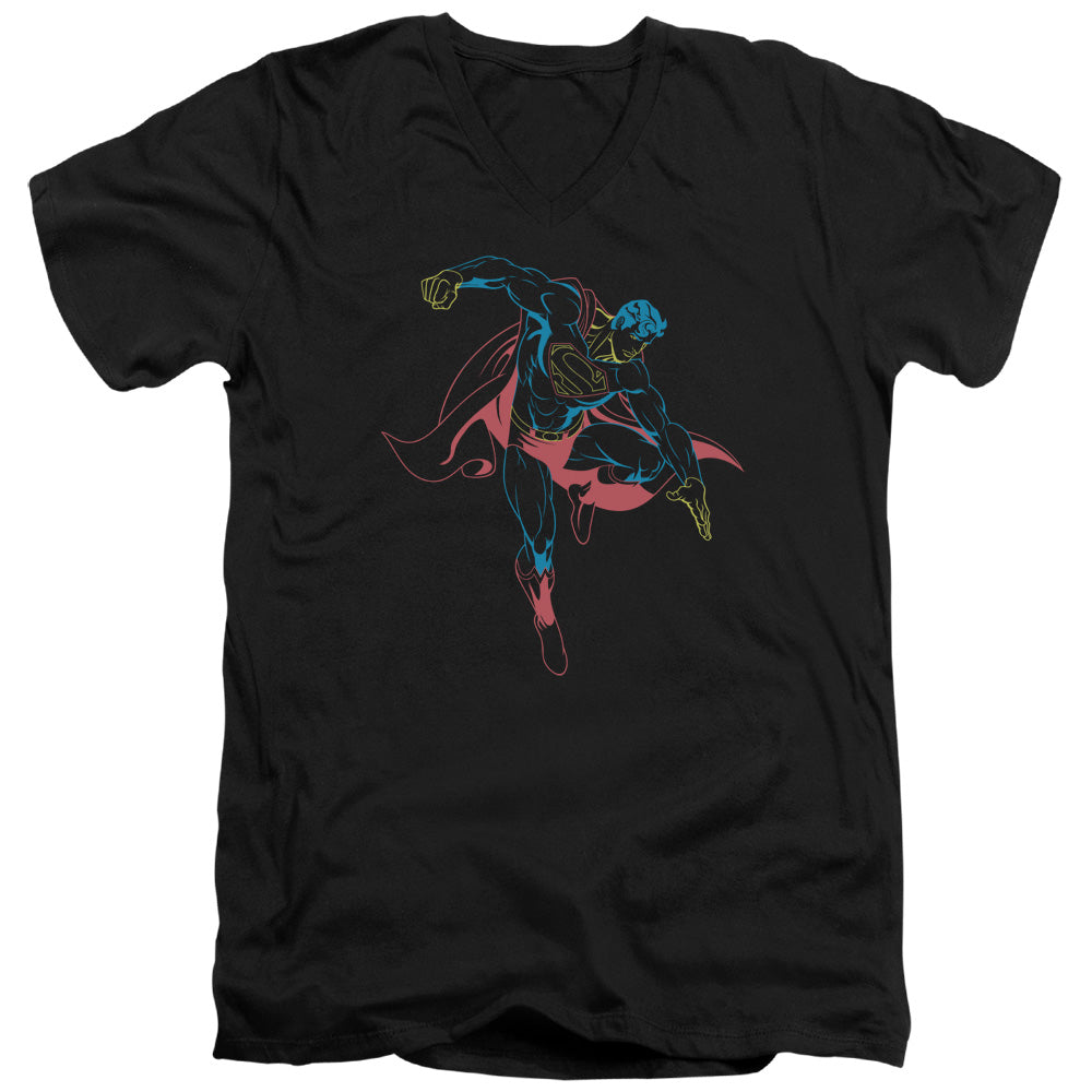 Neon Superman V-Neck T-Shirt