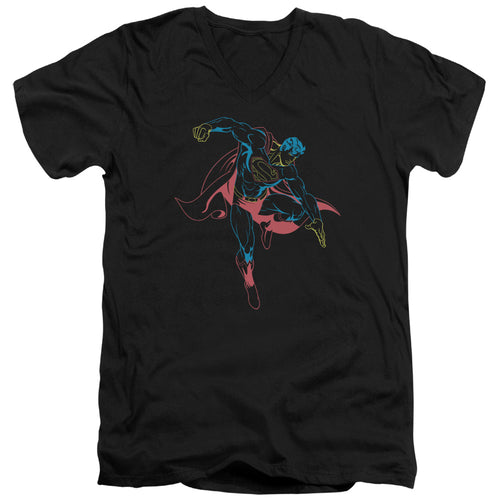 Neon Superman V-Neck T-Shirt