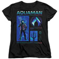 Aquaman Aquaman Stats Womens T-Shirt