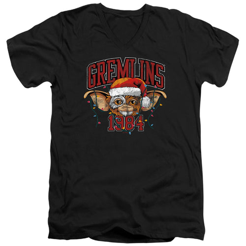 Gremlins Varsity Christmas V-Neck T-Shirt