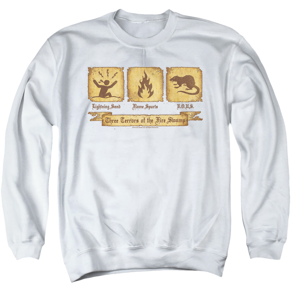 The Princess Bride Three Terrors White Crewneck Sweatshirt