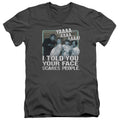 The Three Stooges Your Face Scares People V-Neck T-Shirt