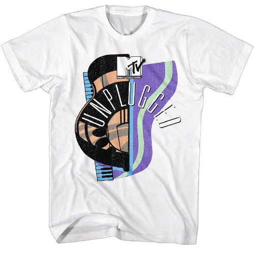 Guitar Hat Piano MTV t-shirt in white