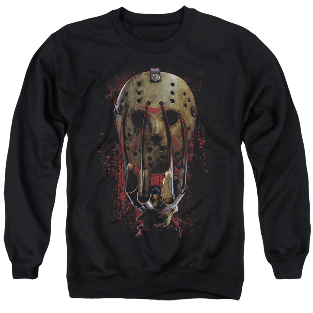 Freddy vs Jason Mask And Claws Crewneck Sweatshirt