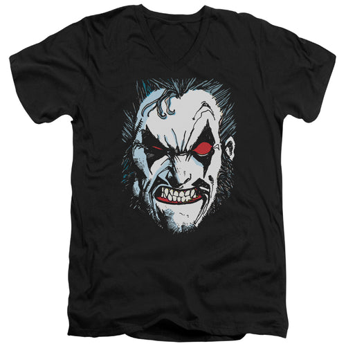 Justice League In Lo Face V-Neck T-Shirt
